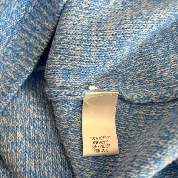 Croft & Barrow Sweater Women's Petite XXL Blue Knit Pullover 3/4 Sleeve NWT - Picture 8 of 9